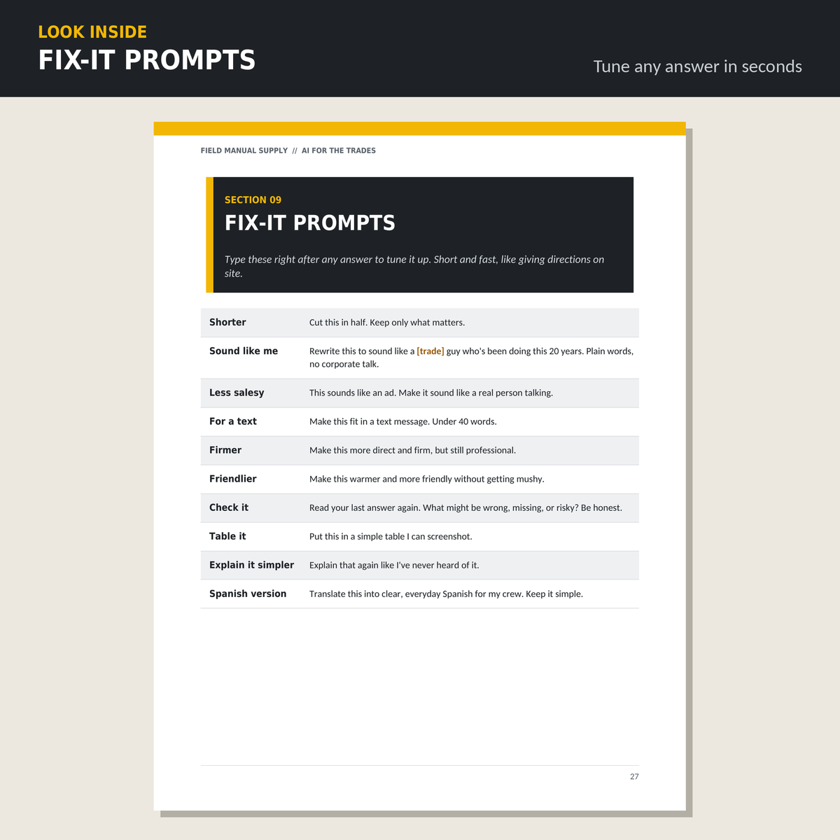 AI for the Trades: 62 AI Prompts for Contractors, Operators & Trade Crews