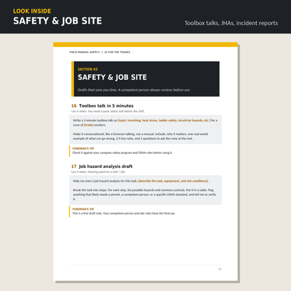 AI for the Trades: 62 AI Prompts for Contractors, Operators & Trade Crews